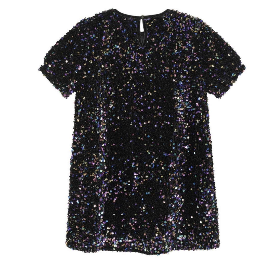 Pippy Sequins Short Sleeve Dress - Little Kinfolk Boutique | Children's Clothing Regina, SK