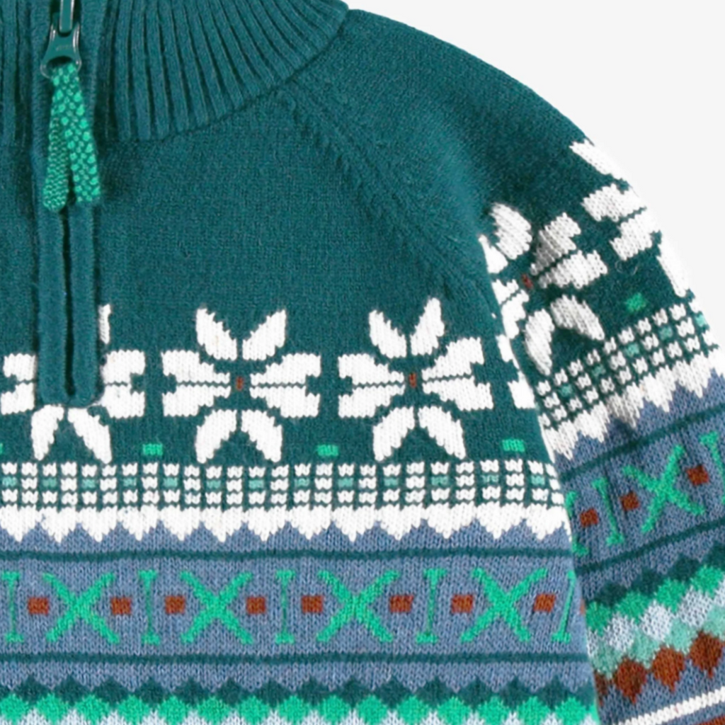 Zed Knit Patterned Sweater - Little Kinfolk Boutique | Children's Clothing Regina, SK