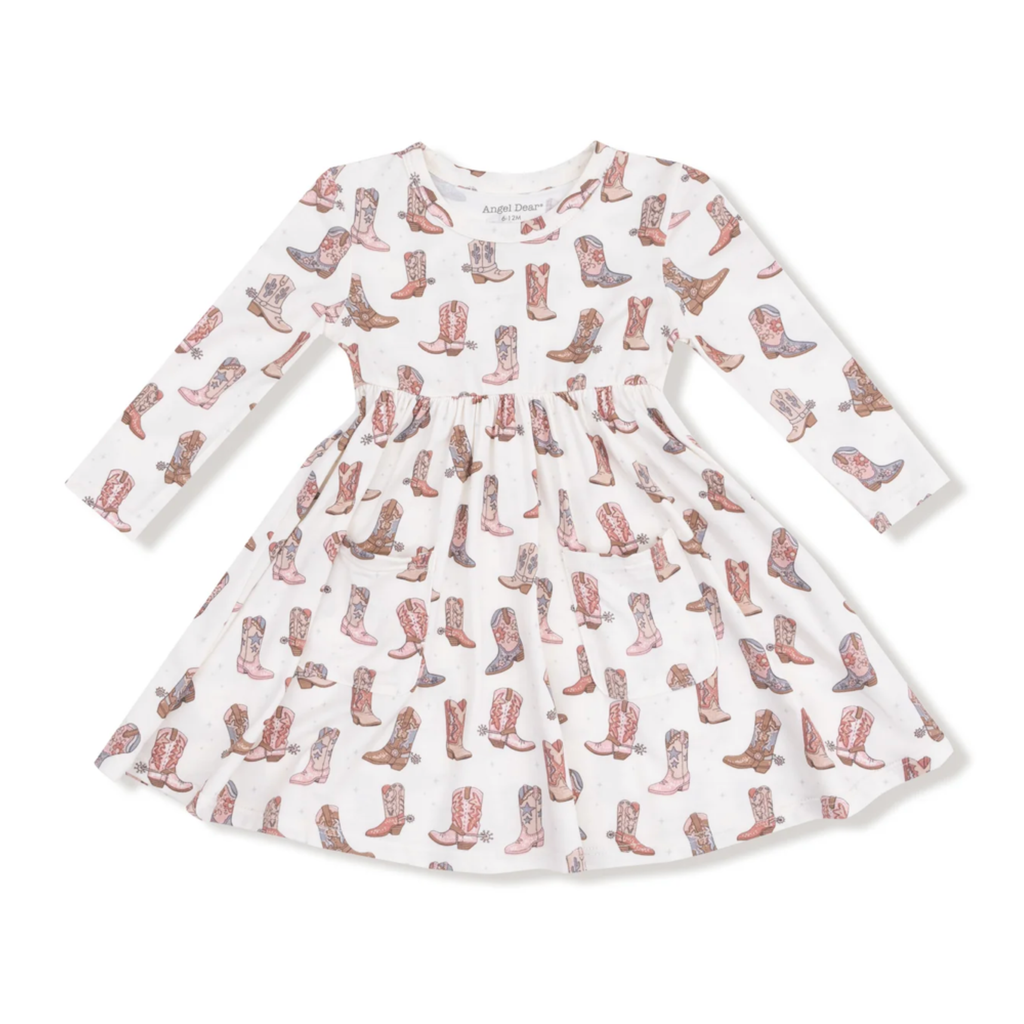 Future Cowgirl Twirl Dress - Little Kinfolk Boutique | Children's Clothing Regina, SK