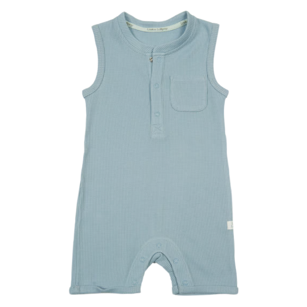 Waffle Sleeveless Romper - Little Kinfolk Boutique | Children's Clothing Regina, SK