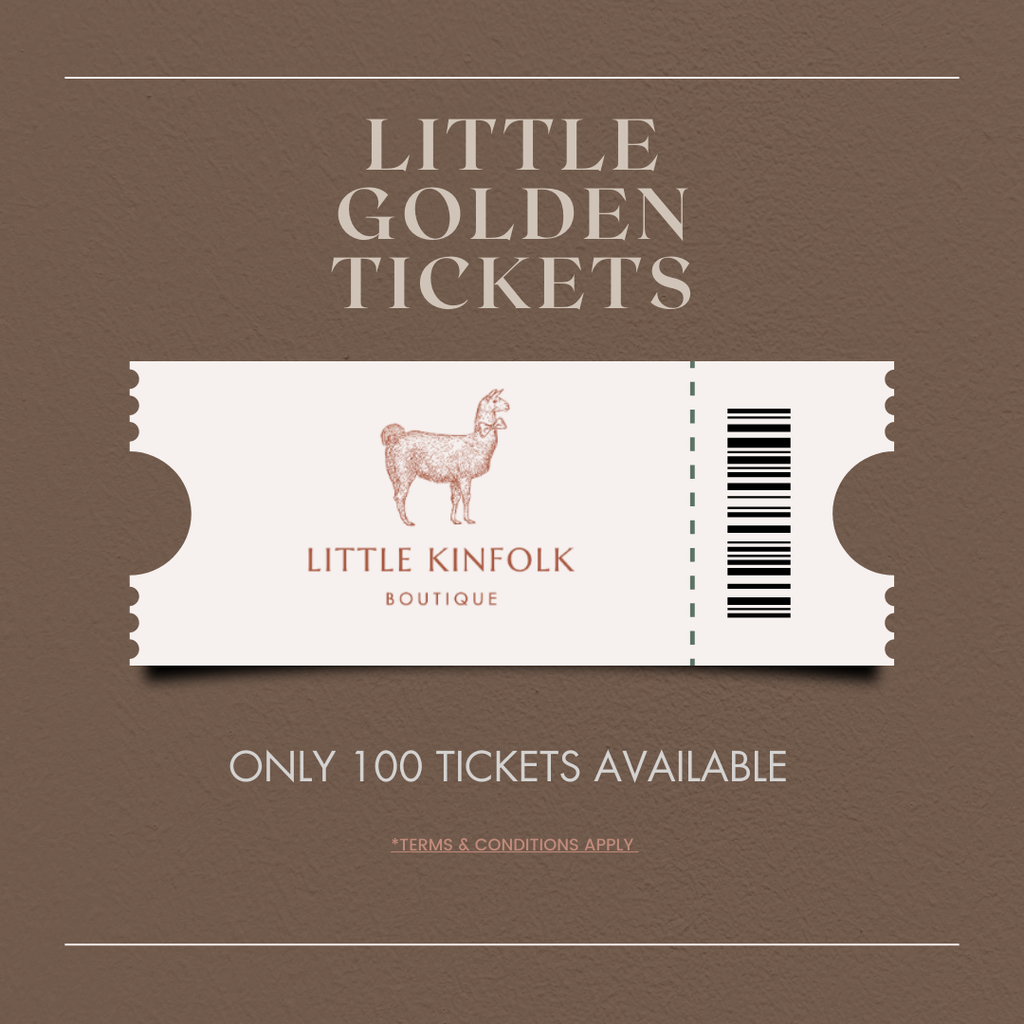 GOLDEN TICKETS - Little Kinfolk Boutique | Children's Clothing Regina, SK