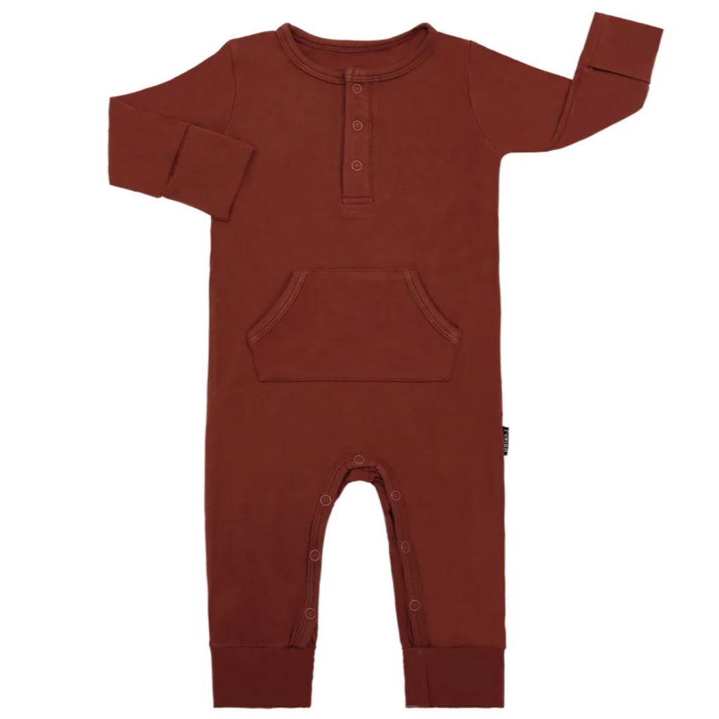 Rusty Pocket Romper - Little Kinfolk Boutique | Children's Clothing Regina, SK