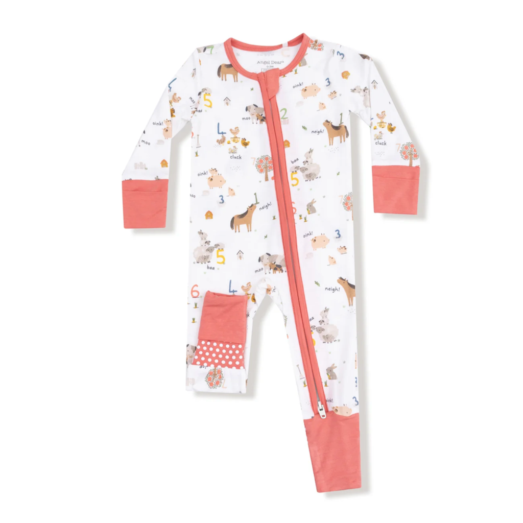 Farm Sounds Zipper Sleeper - Little Kinfolk Boutique | Children's Clothing Regina, SK