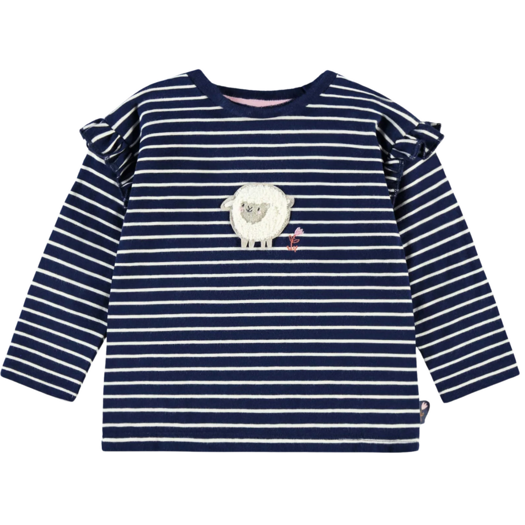 Little Lamb Stripe Long Sleeve Tee - Little Kinfolk Boutique | Children's Clothing Regina, SK