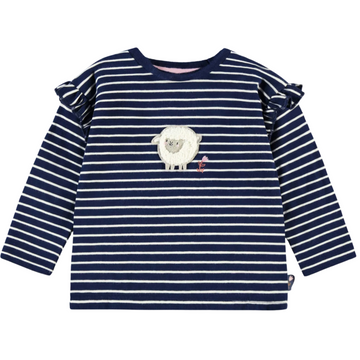 Little Lamb Stripe Long Sleeve Tee - Little Kinfolk Boutique | Children's Clothing Regina, SK