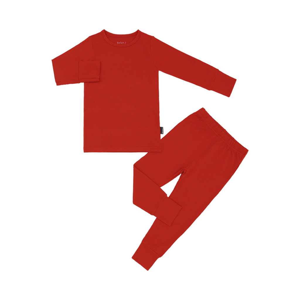 Santa Red PJ Set - Little Kinfolk Boutique | Children's Clothing Regina, SK