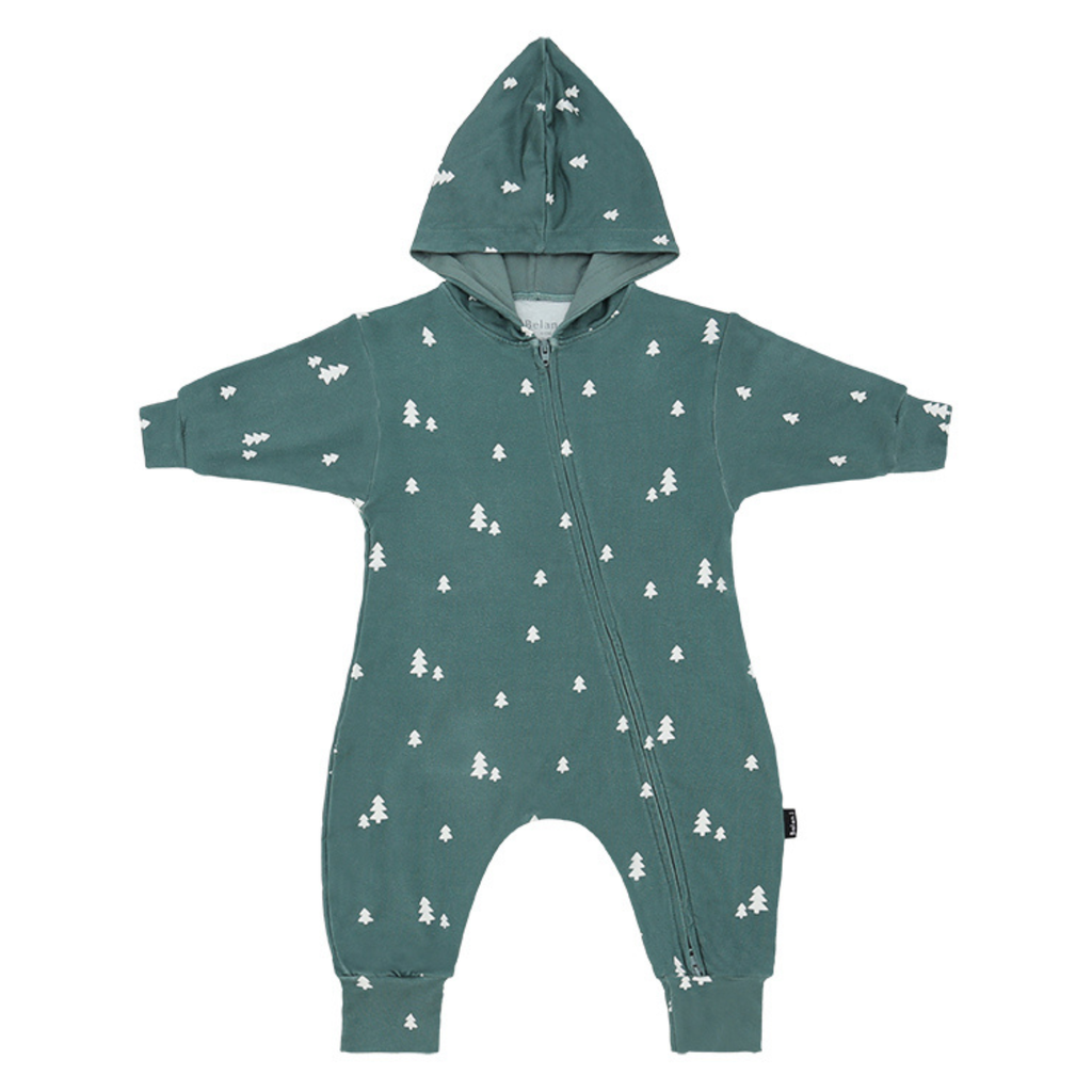 Tiny Trees Bamboo Zipper Hooded Jumpsuit - Little Kinfolk Boutique | Children's Clothing Regina, SK