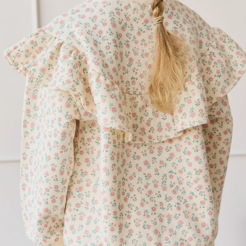 Mckinley Sweatshirt in Posey Garden Pink - Little Kinfolk Boutique | Children's Clothing Regina, SK