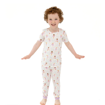 Ballerina's Short Sleeve Loungewear Set - Little Kinfolk Boutique | Children's Clothing Regina, SK