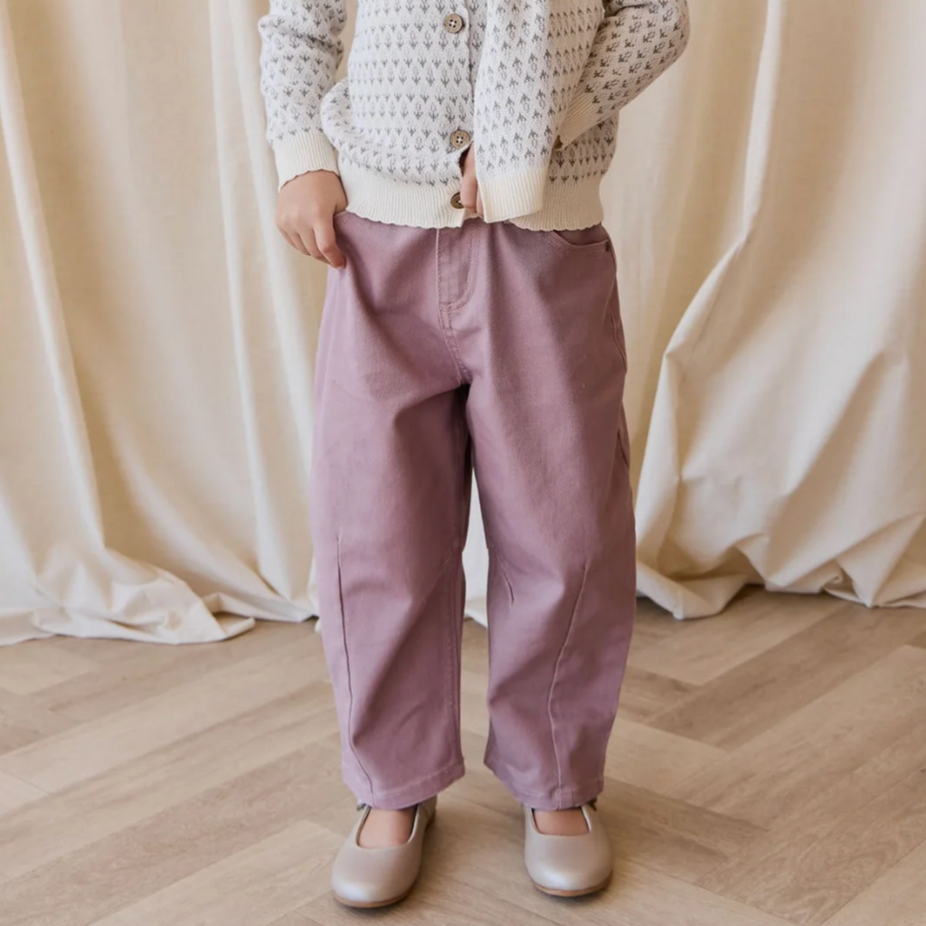 Sierra Barrel Pant in Dreamy Pink - Little Kinfolk Boutique | Children's Clothing Regina, SK