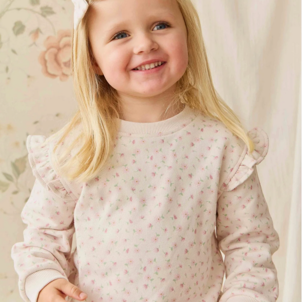 Lilith Sweatshirt in Victoria Blush PRESALE - Little Kinfolk Boutique | Children's Clothing Regina, SK