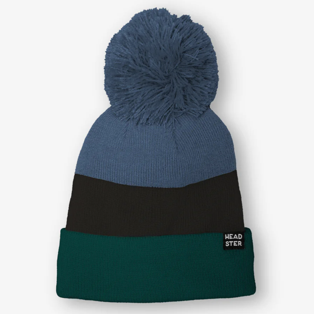 Blue Spruce Tricolour Pom Toque w Fleece - Little Kinfolk Boutique | Children's Clothing Regina, SK