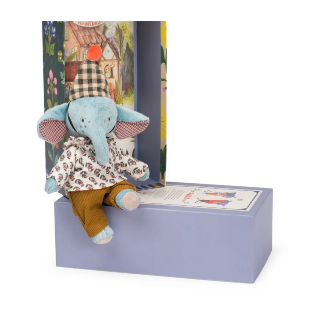 Les Minouchkas - Pablo The Elephant by Moulin Roty - Little Kinfolk Boutique | Children's Clothing Regina, SK