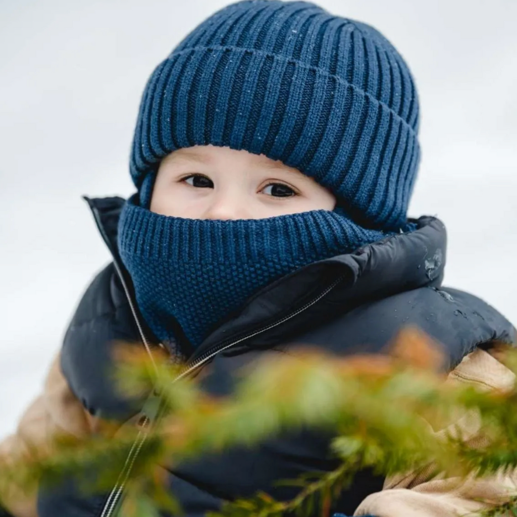 Knit Winter Hat with Sherpa (4 Colour Ways) - Little Kinfolk Boutique | Children's Clothing Regina, SK