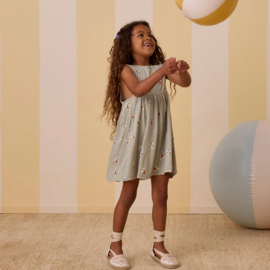 Layla Beach Balls Dress - Little Kinfolk Boutique | Children's Clothing Regina, SK