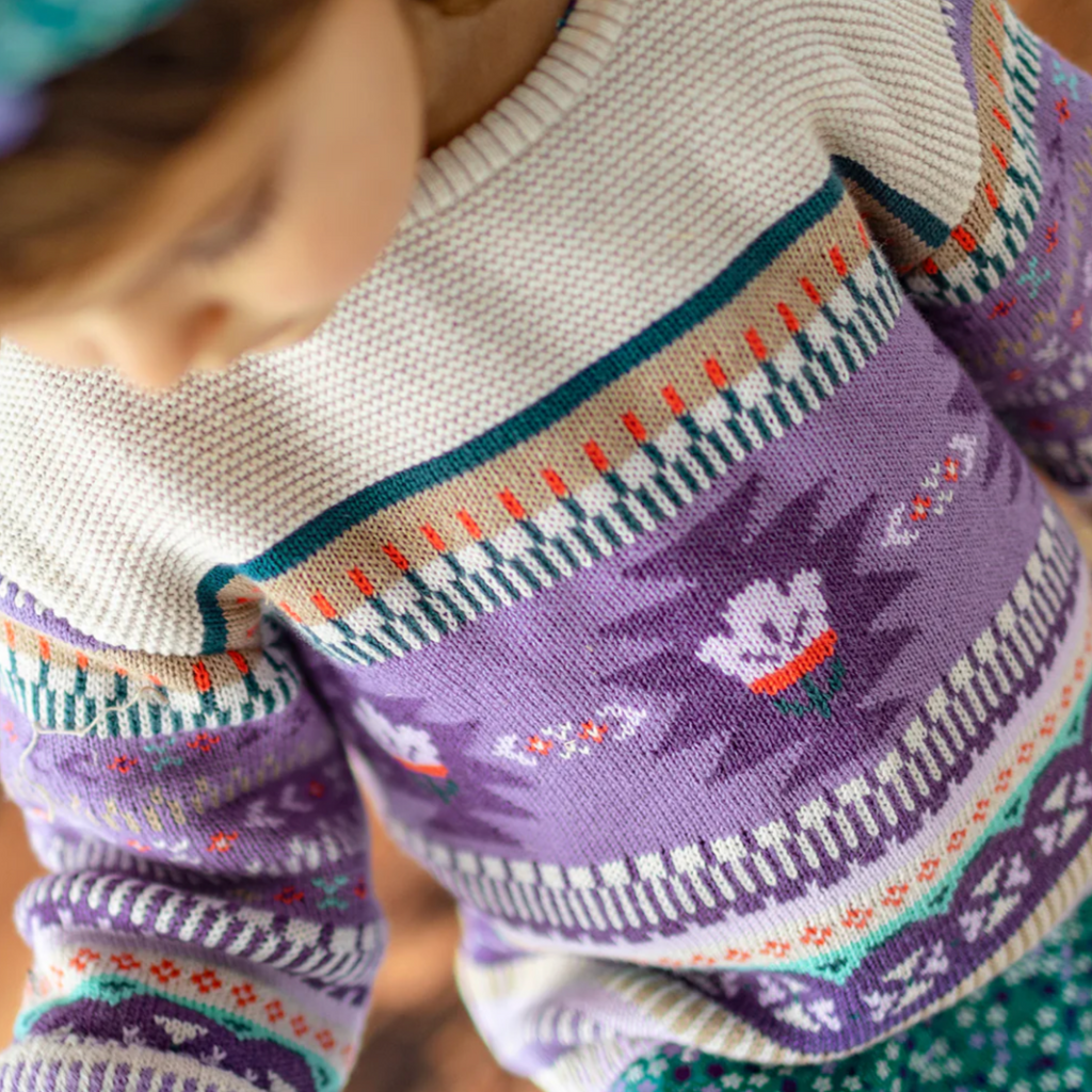 Amie Aztec Knit Sweater - Little Kinfolk Boutique | Children's Clothing Regina, SK