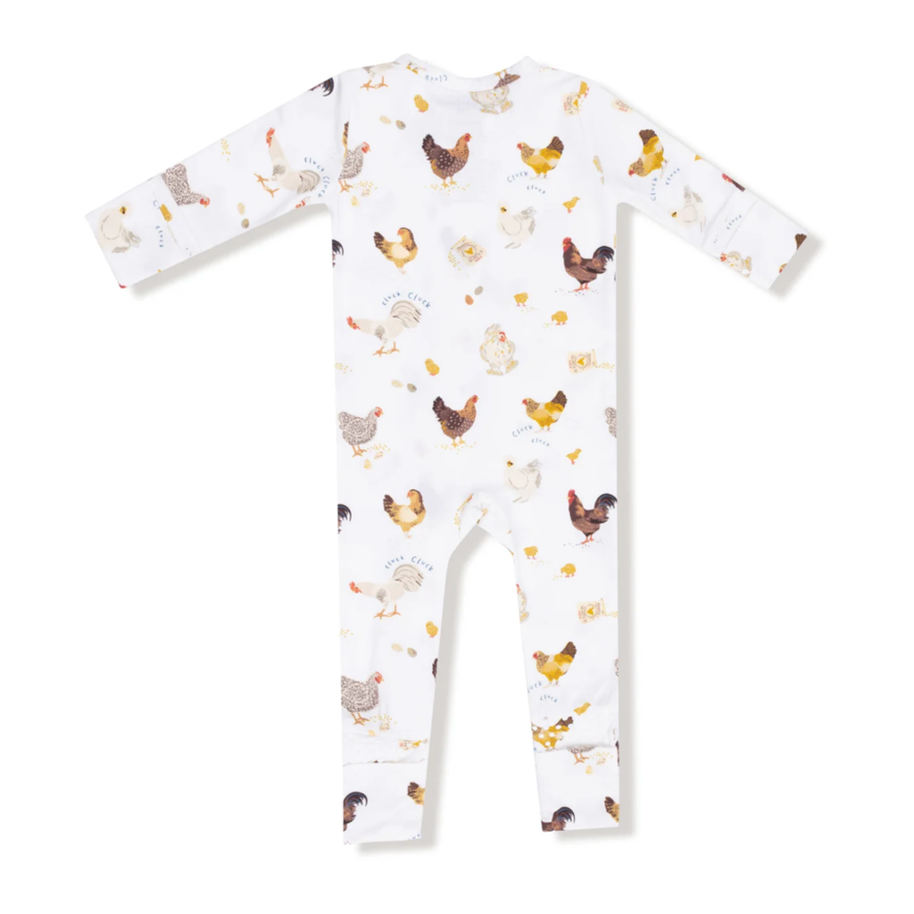 Collector Chickens Zipper Sleeper - Little Kinfolk Boutique | Children's Clothing Regina, SK