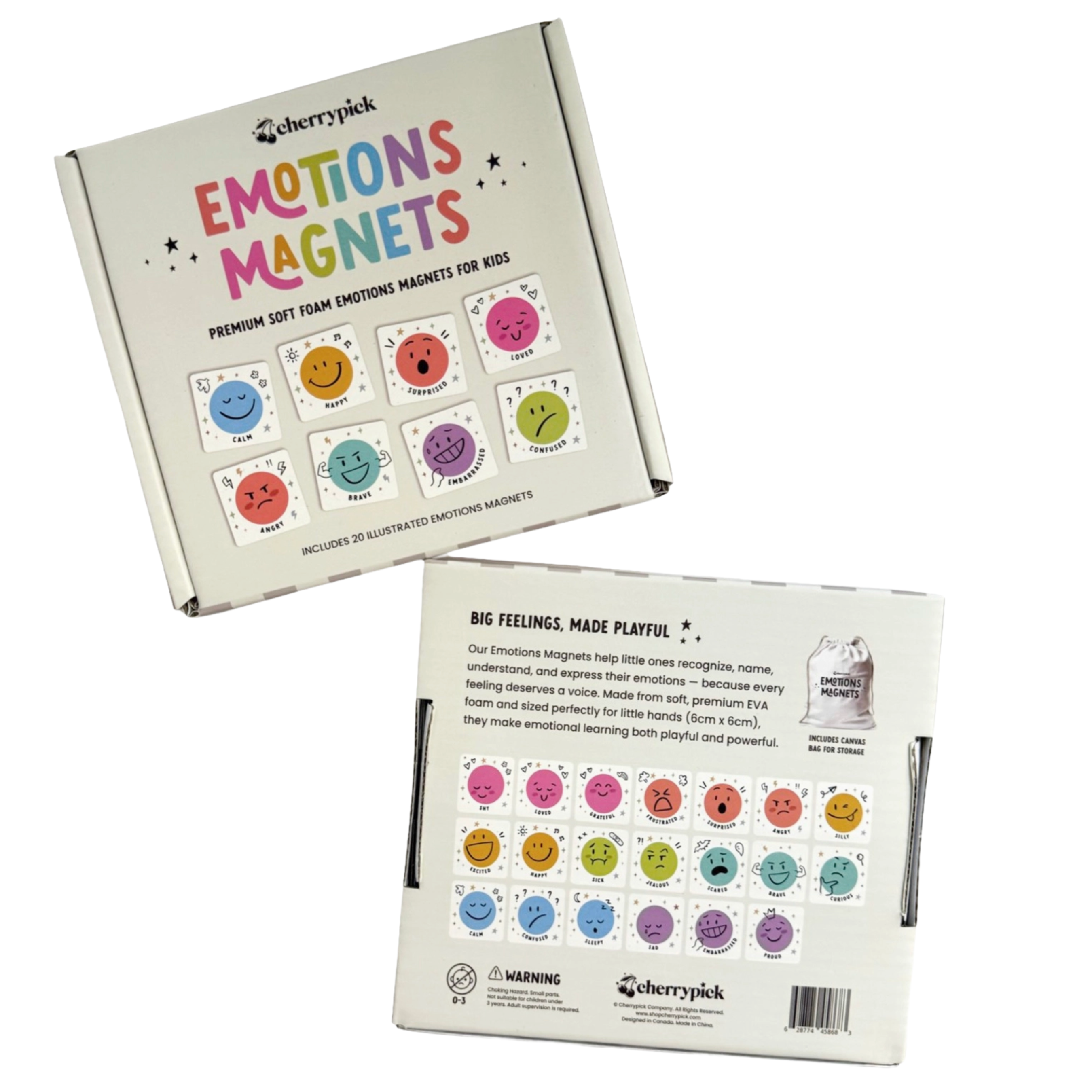 Magic Emotions Set - Soft Foam Magnetic Shapes 9076494467326 | Little ...