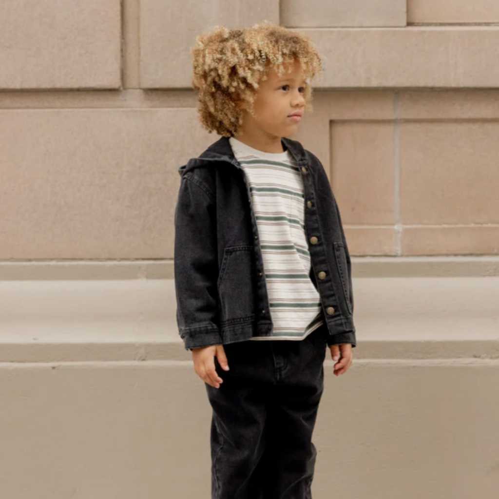Retro Stripe Relaxed Long Sleeve PRE-SALE - Little Kinfolk Boutique | Children's Clothing Regina, SK
