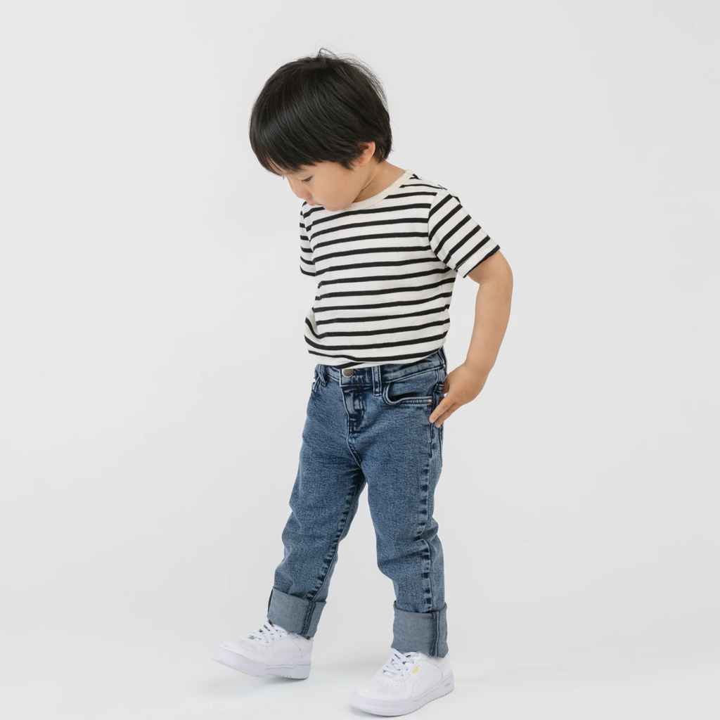 Mioche Dream Striped Organic SS Tee - Little Kinfolk Boutique | Children's Clothing Regina, SK