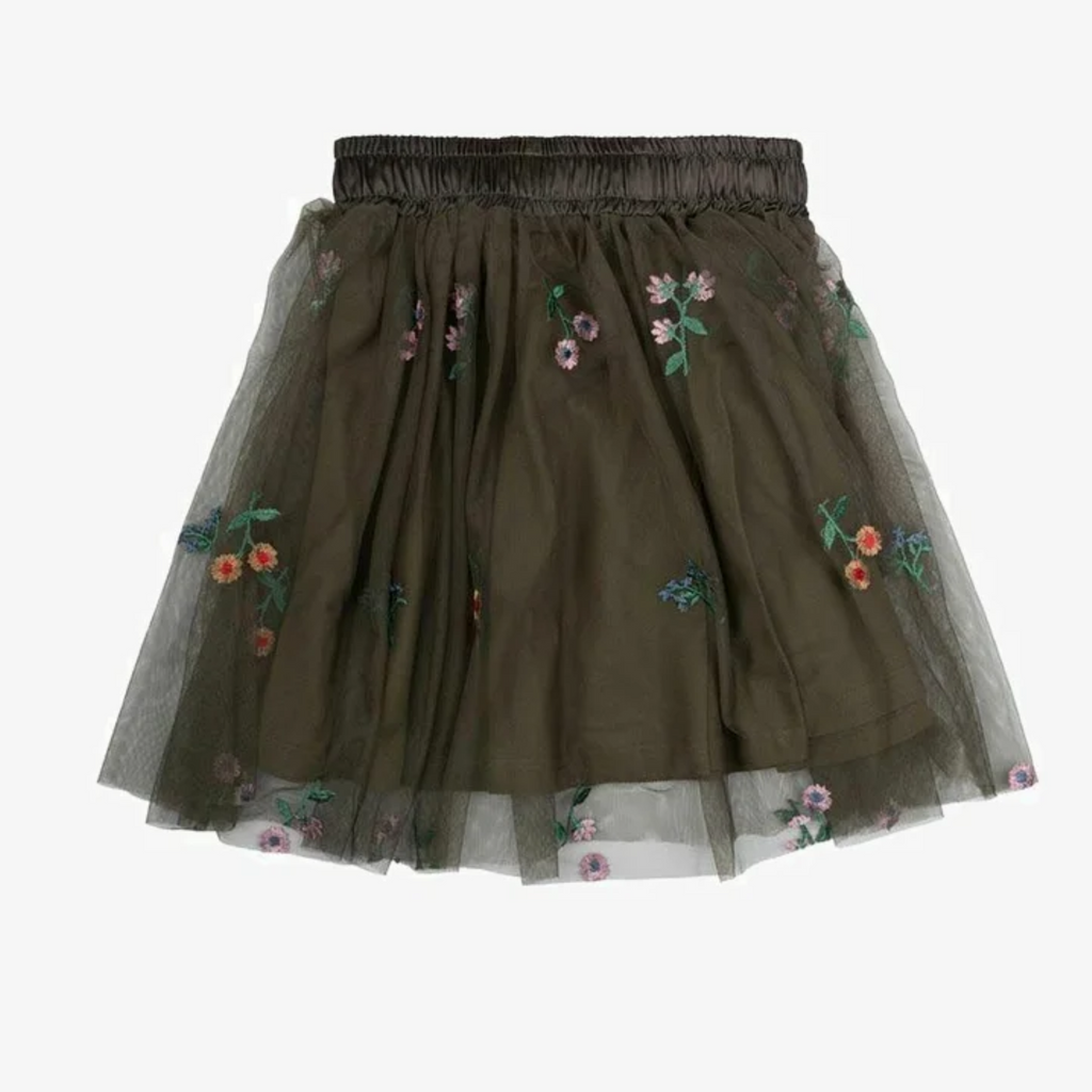 Johanna Embroidered Tulle Skirt - Little Kinfolk Boutique | Children's Clothing Regina, SK
