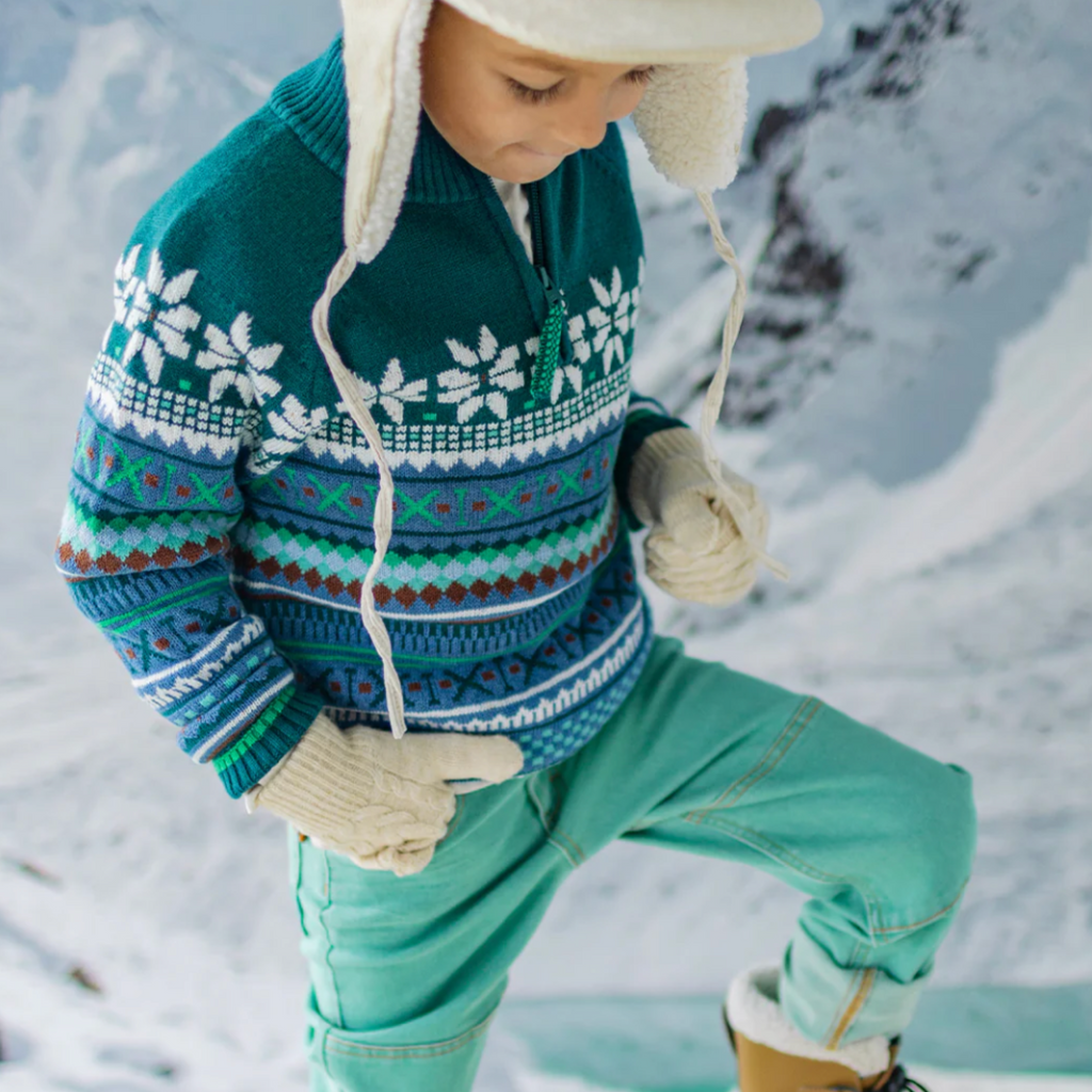 Zed Knit Patterned Sweater - Little Kinfolk Boutique | Children's Clothing Regina, SK