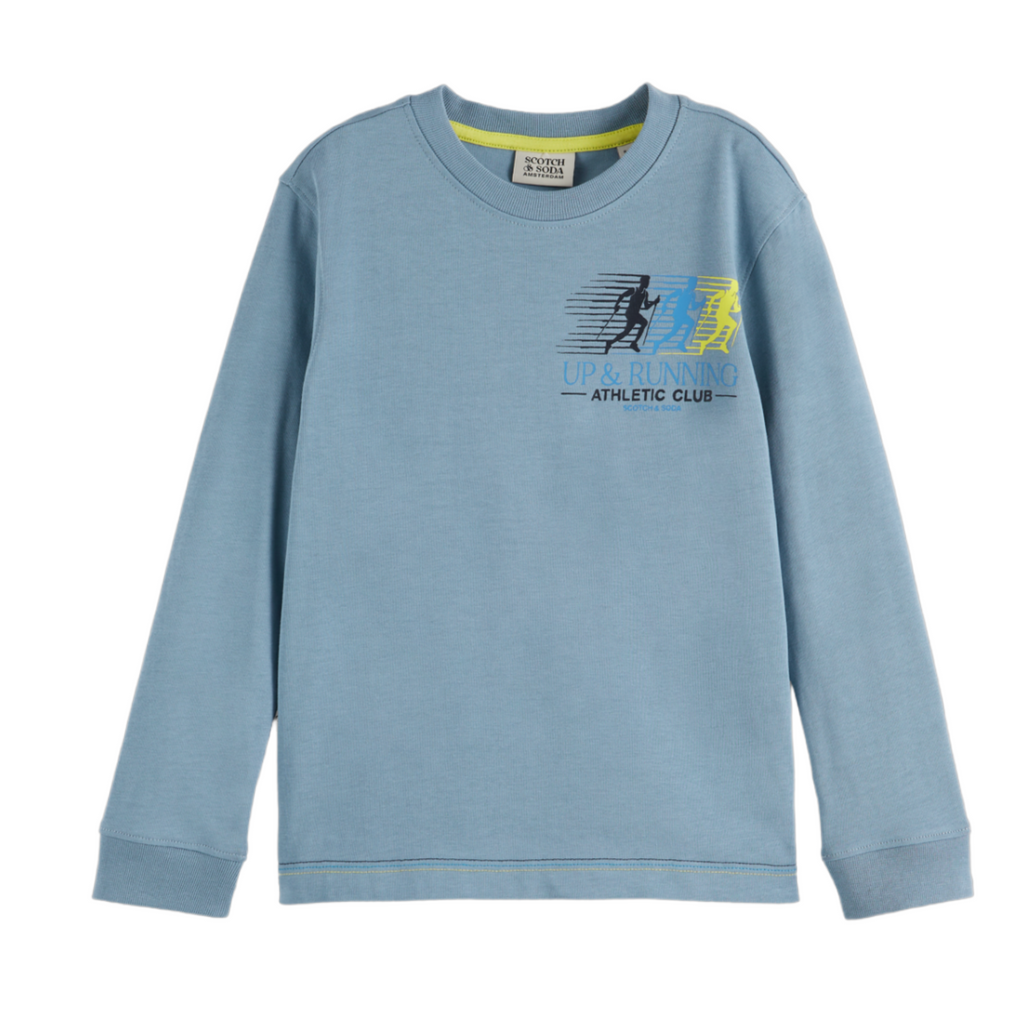 Scotch & Soda Athletic Club Long Sleeve Tee - Little Kinfolk Boutique | Children's Clothing Regina, SK