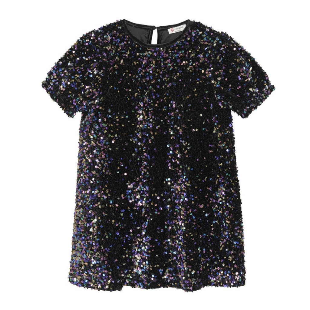 Pippy Sequins Short Sleeve Dress - Little Kinfolk Boutique | Children's Clothing Regina, SK