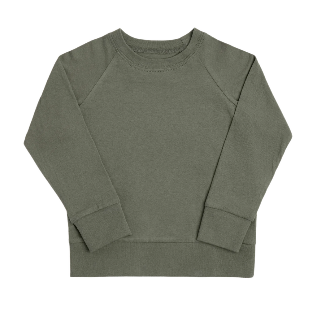 Mioche Organic Raglan Sweatshirts (3 Colour Options) - Little Kinfolk Boutique | Children's Clothing Regina, SK