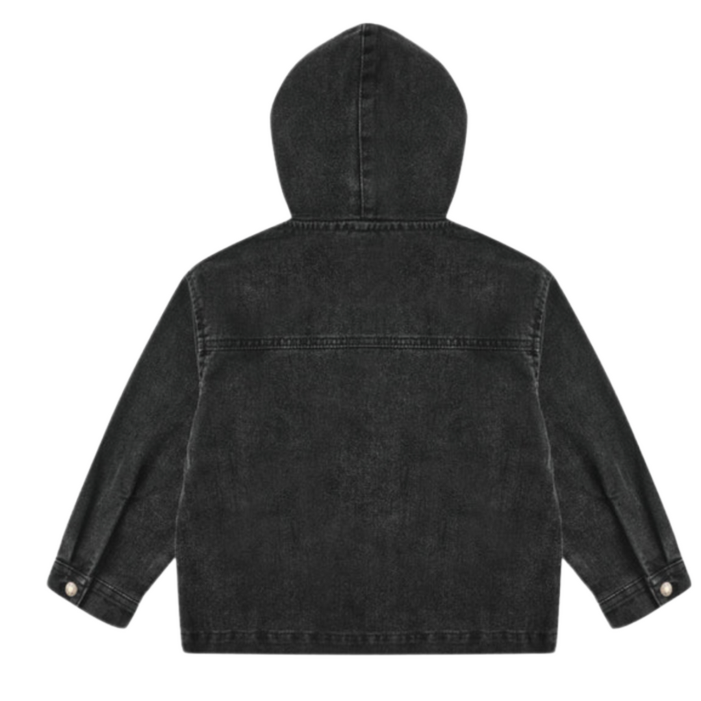 Sammy Washed Black Denim Jacket PRE-SALE - Little Kinfolk Boutique | Children's Clothing Regina, SK