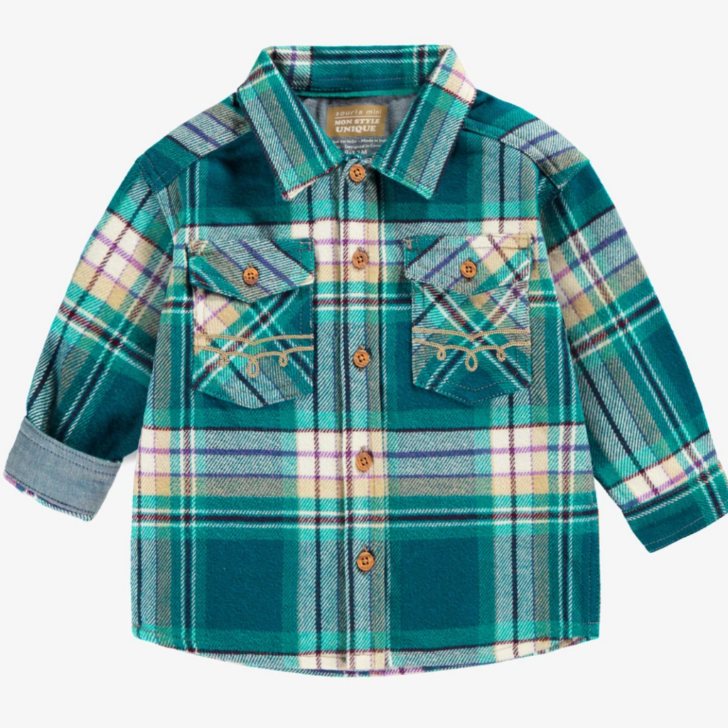 Jefferson Western Plaid Shirt - Little Kinfolk Boutique | Children's Clothing Regina, SK