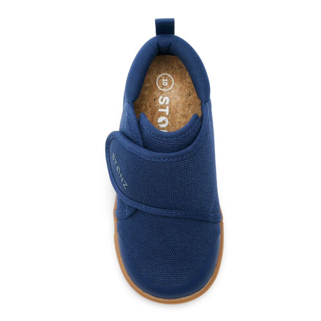 Stonz NAVY Cruiser Natural Toddler & Baby Shoes - Little Kinfolk Boutique | Children's Clothing Regina, SK