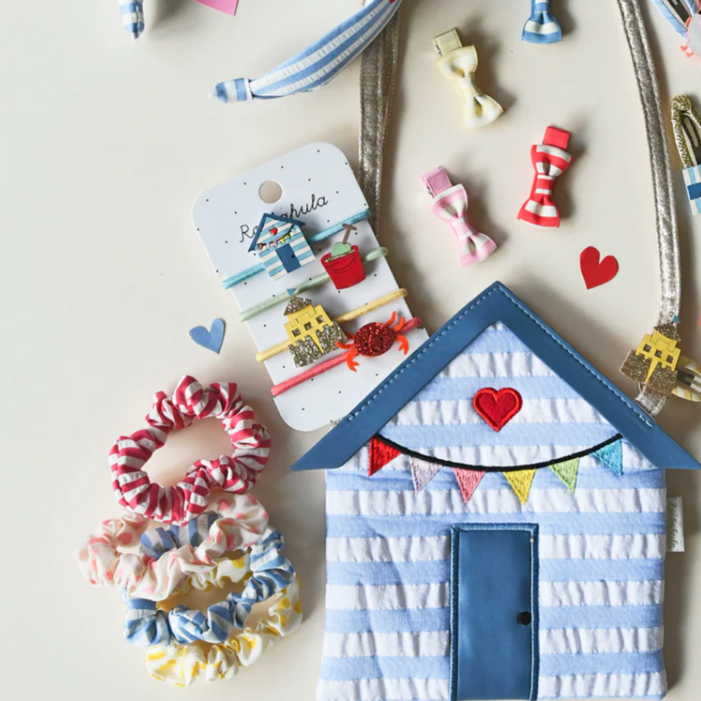 Vintage Seaside Scrunchie 4 Pack Set - Little Kinfolk Boutique | Children's Clothing Regina, SK