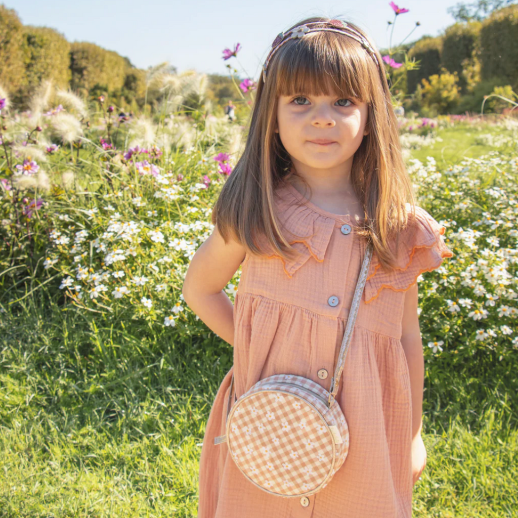 Daisy Gingham Round Bag - Little Kinfolk Boutique | Children's Clothing Regina, SK