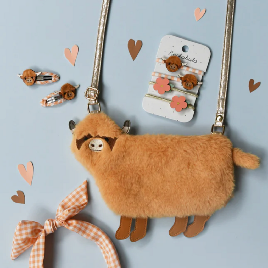 Hettie Highland Cow Clips - Little Kinfolk Boutique | Children's Clothing Regina, SK