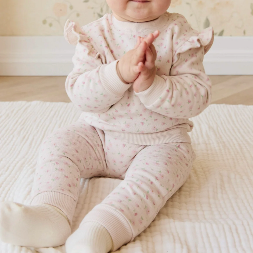 Lilith Track Pant in Victoria Blush PRESALE - Little Kinfolk Boutique | Children's Clothing Regina, SK