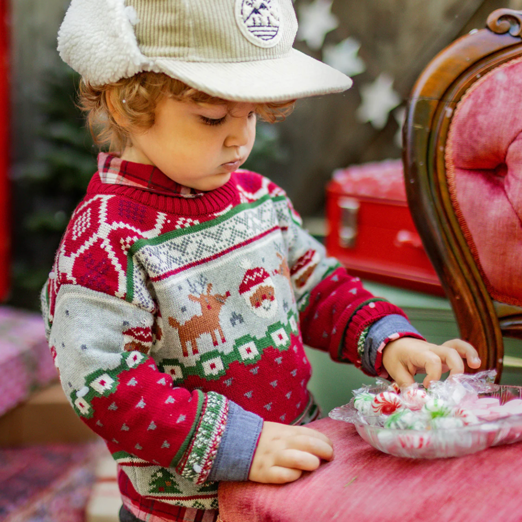 Simon Holiday Sweater - Little Kinfolk Boutique | Children's Clothing Regina, SK