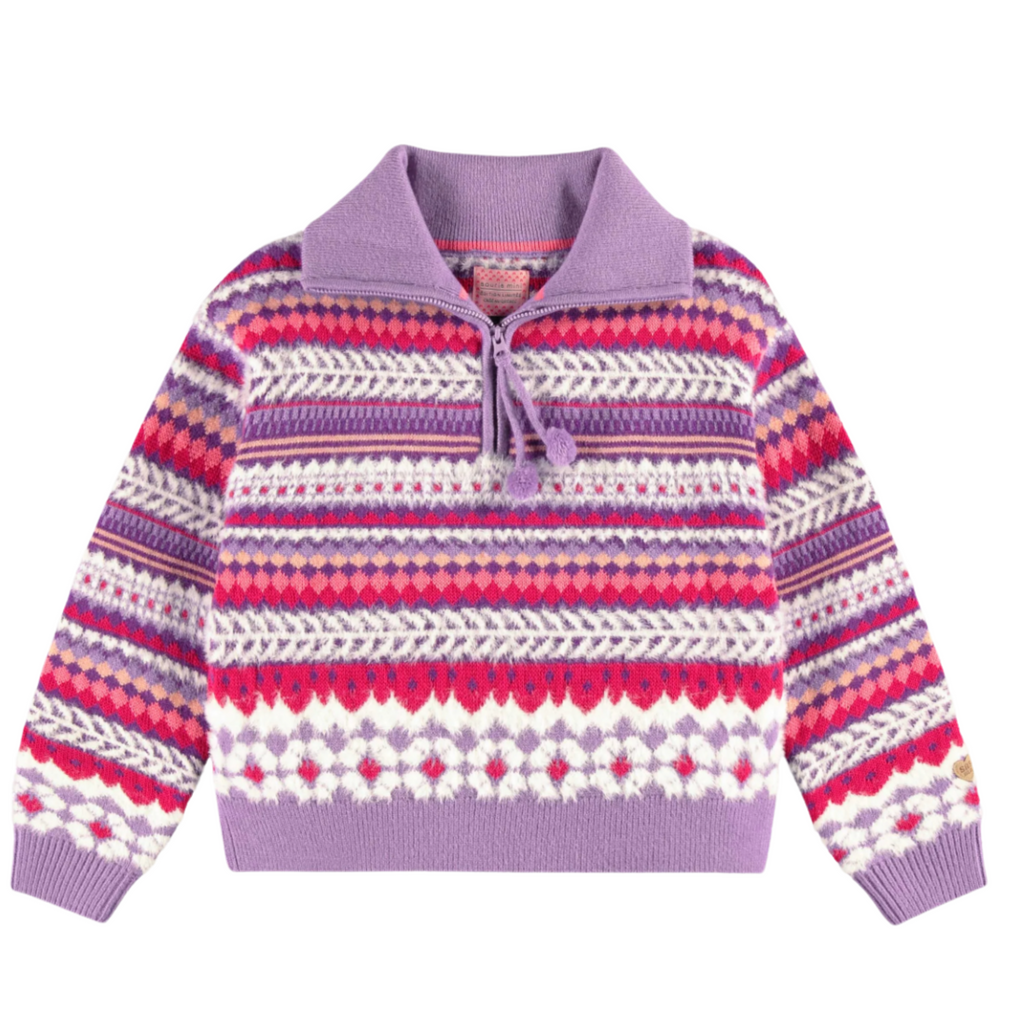 Peggy Purple Knitted Sweater - Little Kinfolk Boutique | Children's Clothing Regina, SK