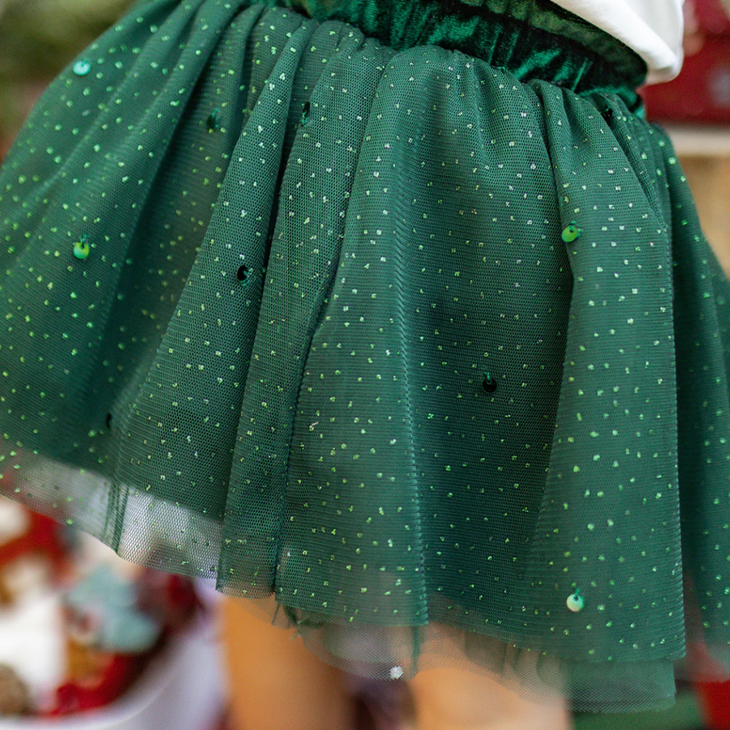 Hailey Sparkle Tulle Holiday Skirt - Little Kinfolk Boutique | Children's Clothing Regina, SK
