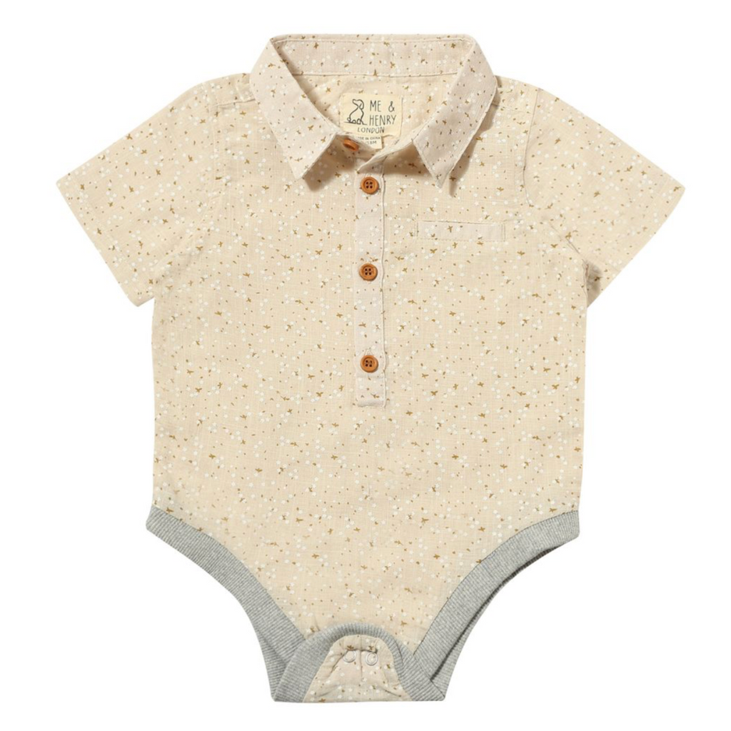 Helford Woven Button Up Onesie - Little Kinfolk Boutique | Children's Clothing Regina, SK