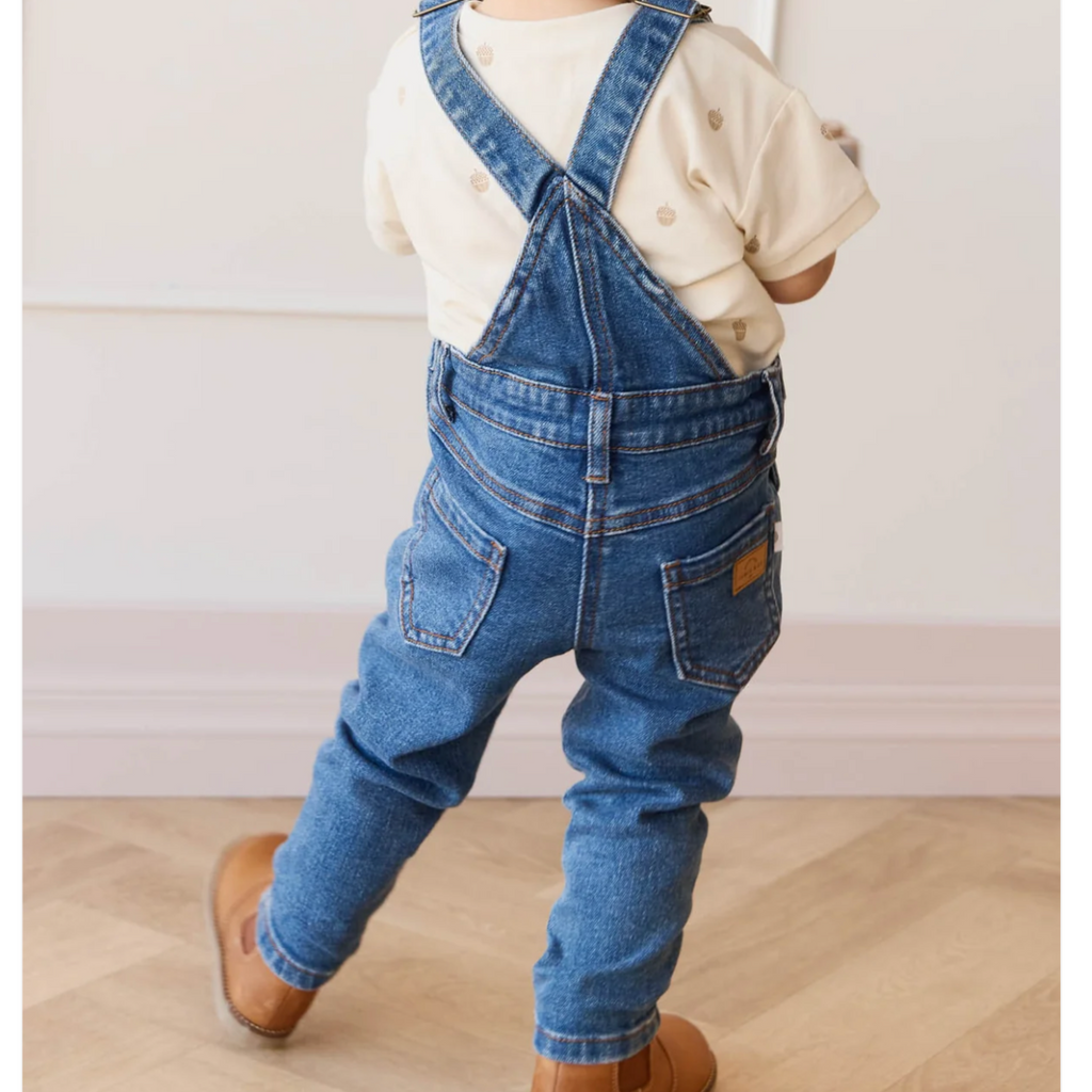 Jordie Mid Wash Overalls - Little Kinfolk Boutique | Children's Clothing Regina, SK