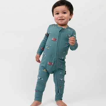 Emergency Vehicles Footed and Footless Sleeper - Little Kinfolk Boutique | Children's Clothing Regina, SK