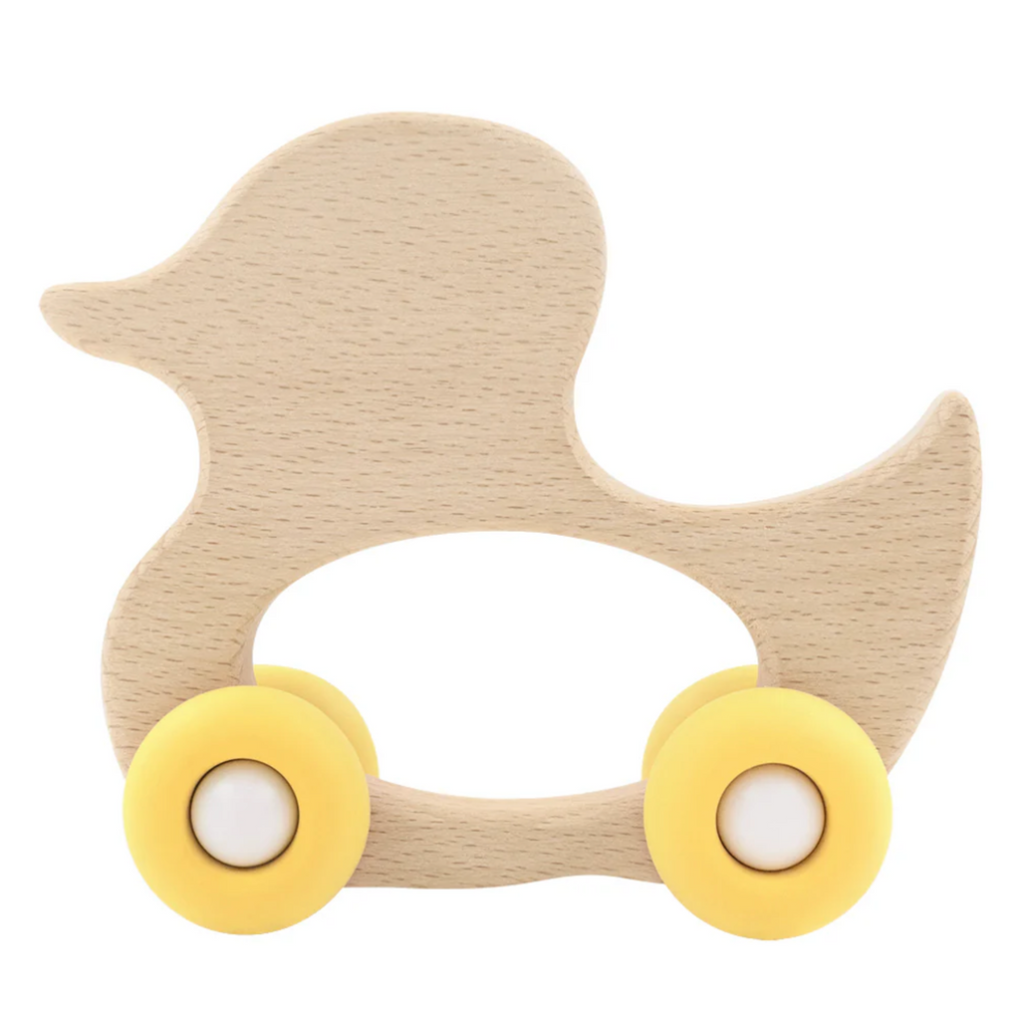 Push-Along Duck Wooden Toy - Little Kinfolk Boutique | Children's Clothing Regina, SK