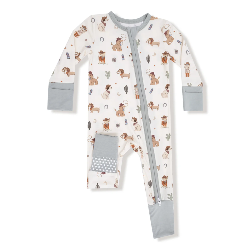 Cowboy & Cowgirl Dogs Sleepers - Little Kinfolk Boutique | Children's Clothing Regina, SK