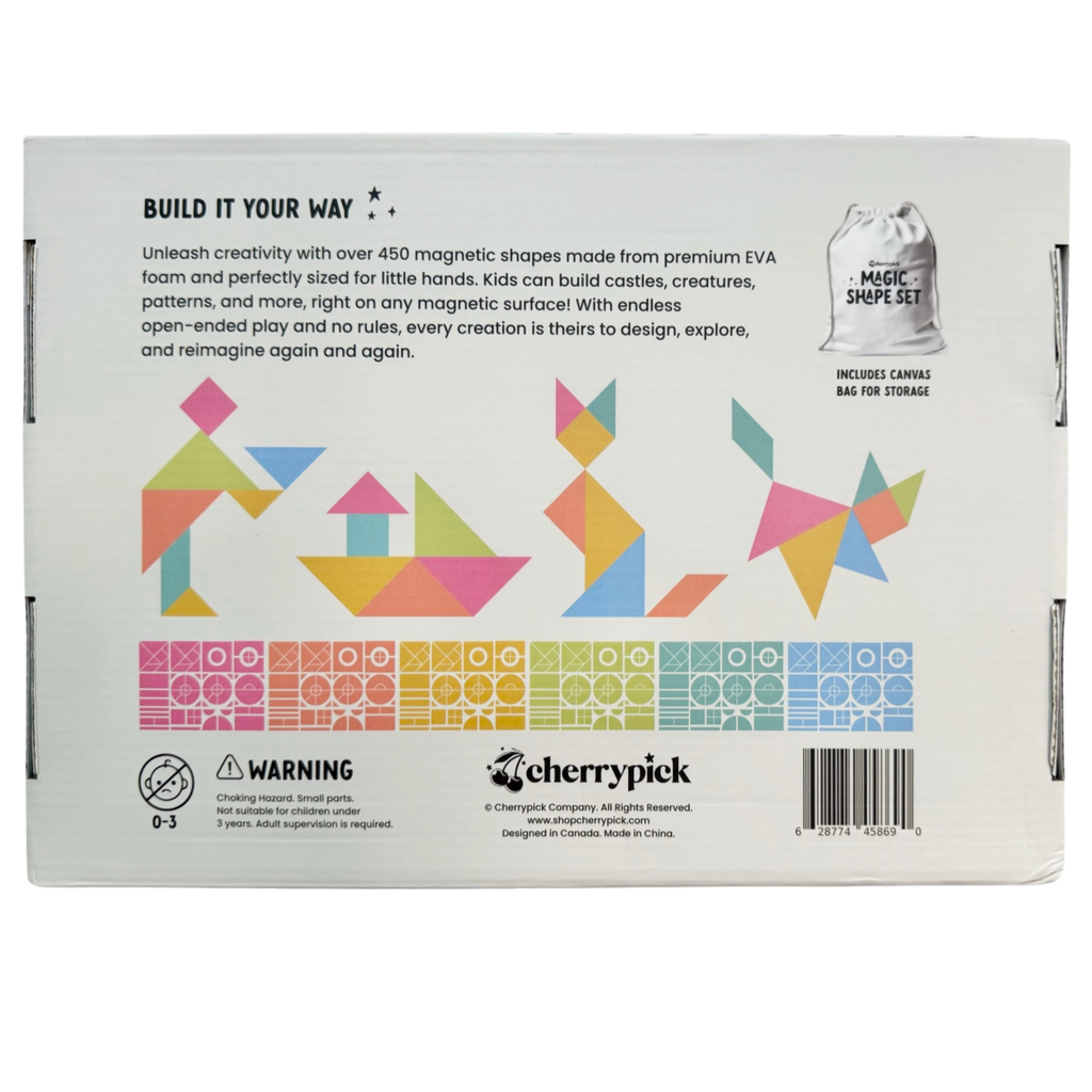 Magic Shape Set - Soft Foam Magnetic Shapes - Little Kinfolk Boutique | Children's Clothing Regina, SK