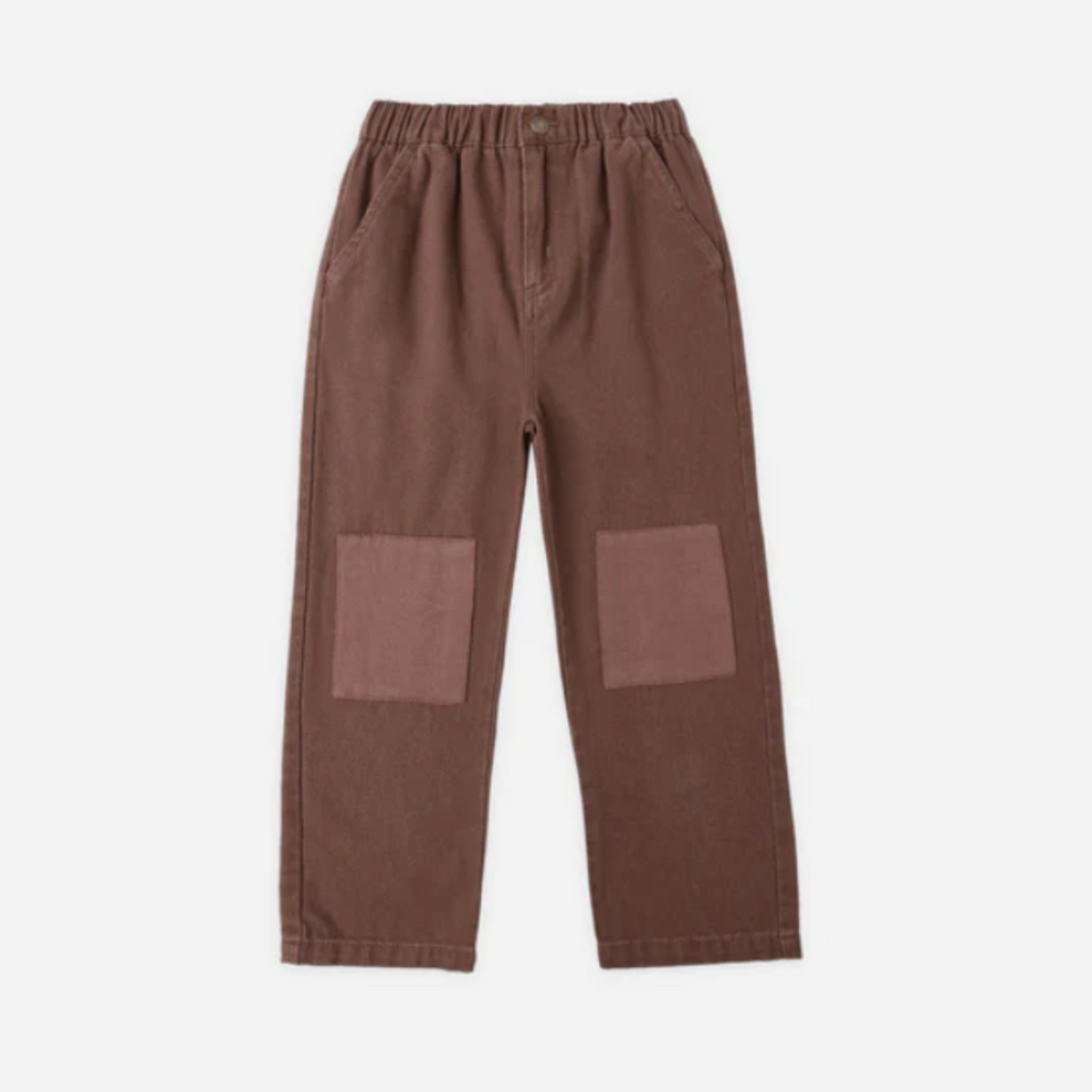 Marcus Baggy Denim Brown Pant PRE-SALE - Little Kinfolk Boutique | Children's Clothing Regina, SK