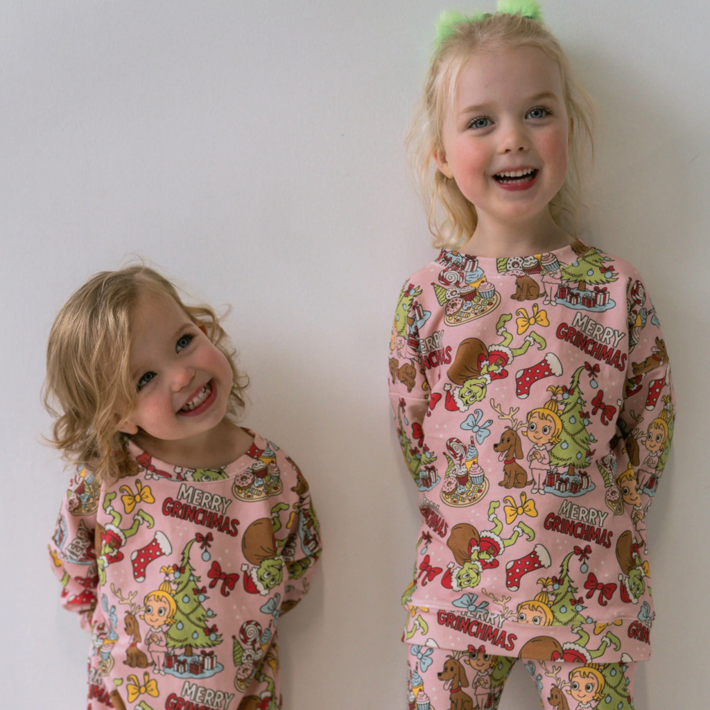 Pink Mean One Crewnecks - Little Kinfolk Boutique | Children's Clothing Regina, SK