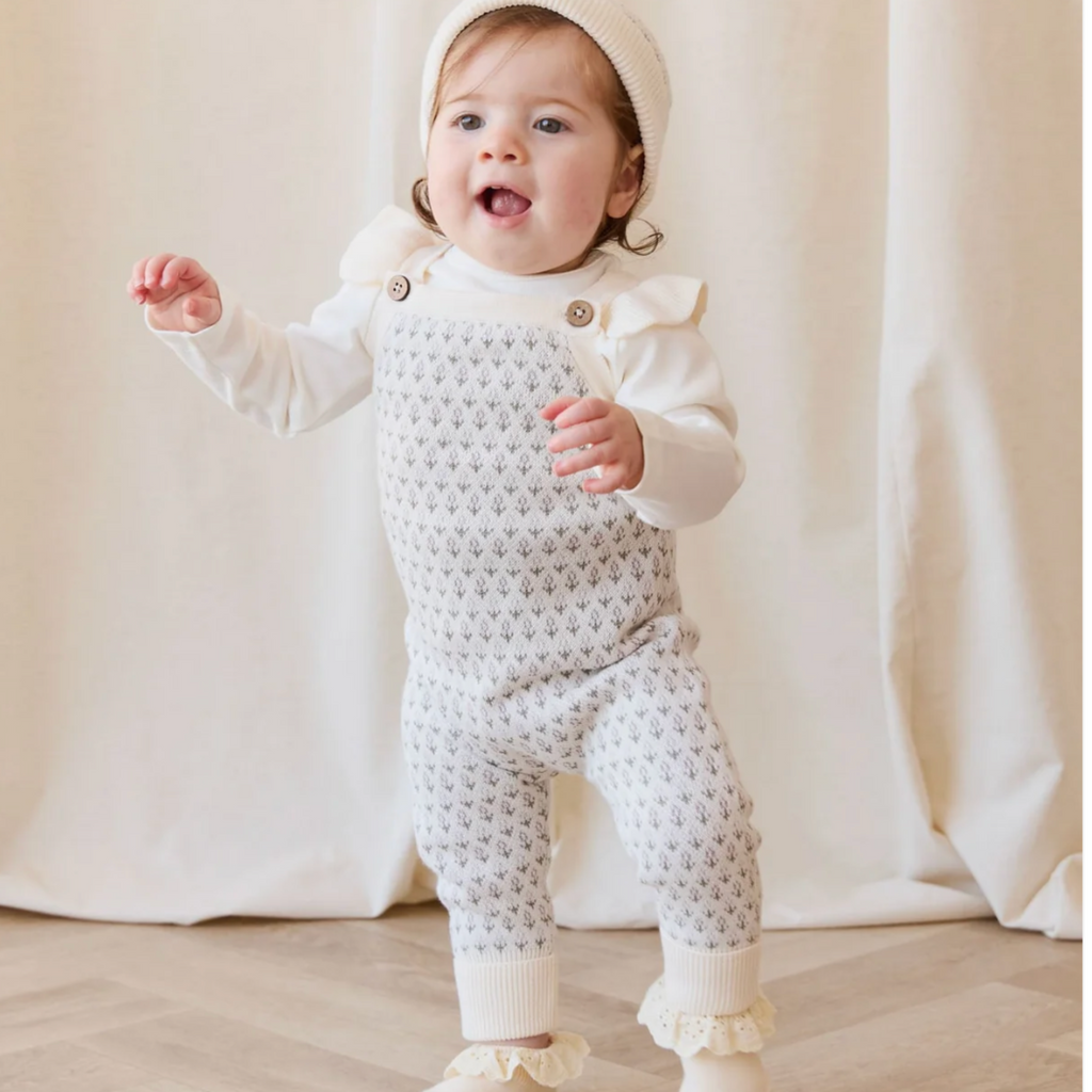 Savannah Jacquard Knit Onepiece - Little Kinfolk Boutique | Children's Clothing Regina, SK