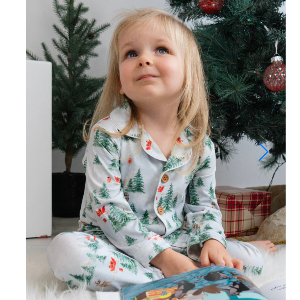 Sleigh Ride Bamboo Classic Cut PJ Set - Little Kinfolk Boutique | Children's Clothing Regina, SK