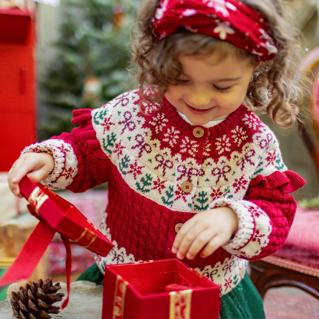 Sophia Holiday Cardigan - Little Kinfolk Boutique | Children's Clothing Regina, SK